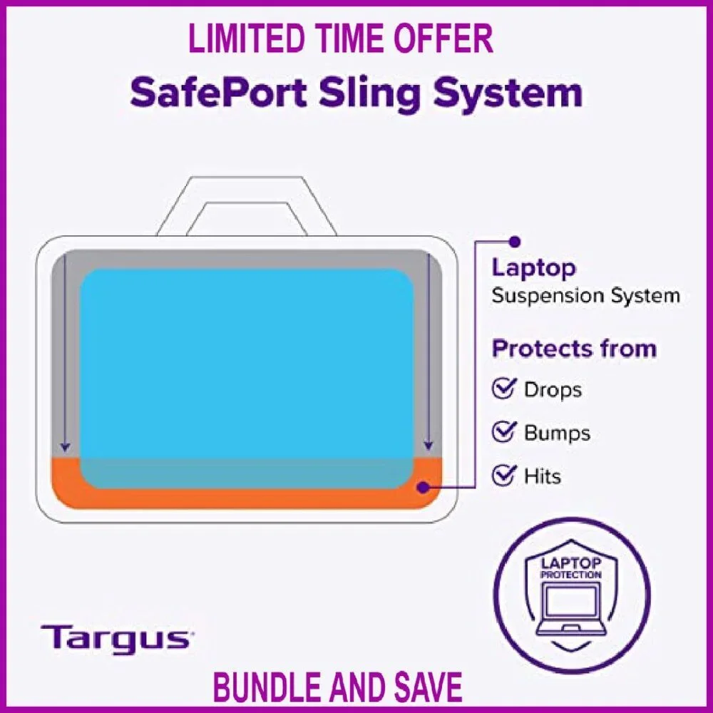 Checkpoint-Friendly Laptop Messenger Bag for 15.4-Inch Devices